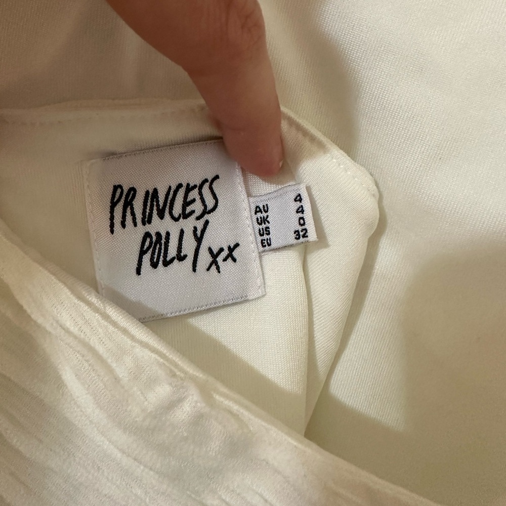 Princess Polly Backless White Patterned Mini Dress - image 3